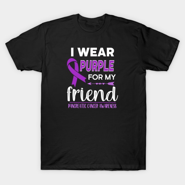 I Wear Purple For My Friend T-Shirt by jverdi28